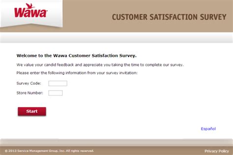 Wawa Customer Satisfaction Survey